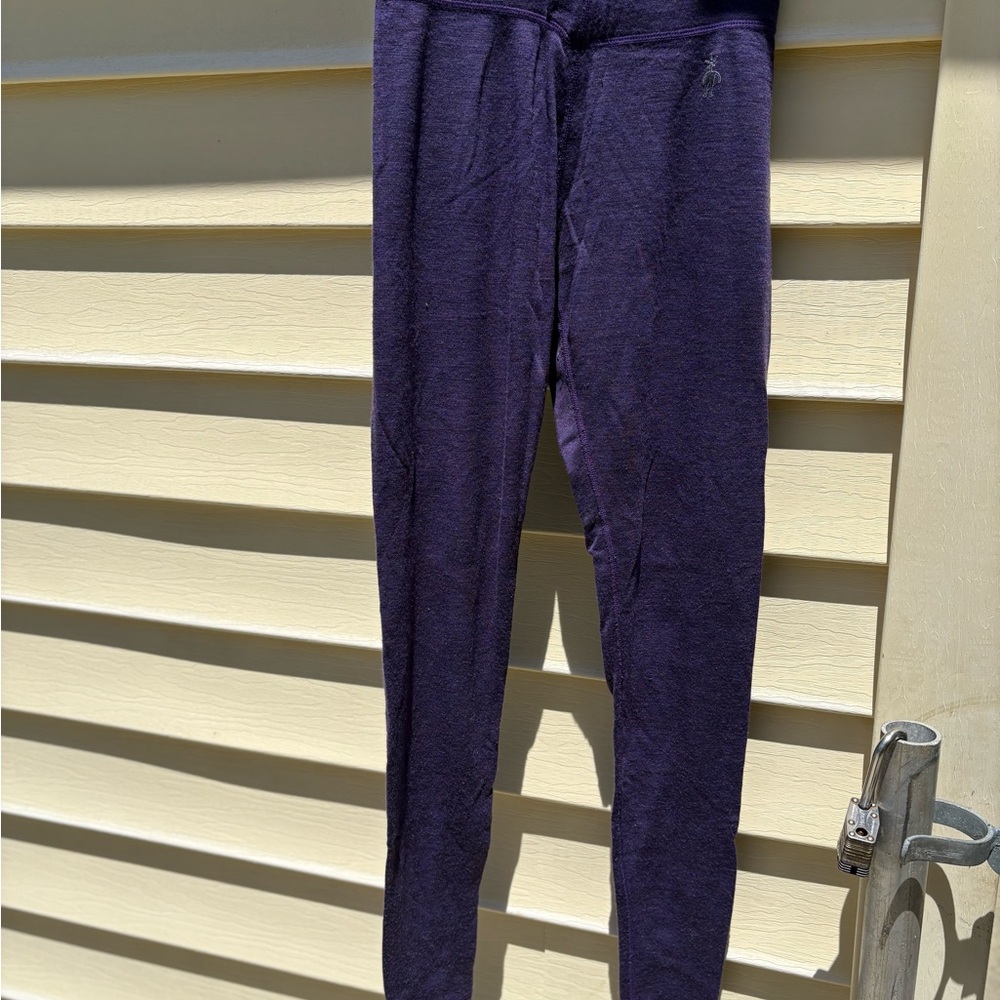 Smartwool Purple baselayer merino wool Leggings
